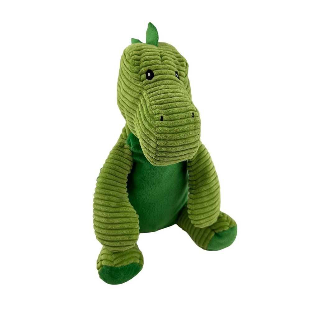 Plush Green Corduroy Dinosaur Toy 12" By 15SC Group Ltd Dragon Stuffed Animal